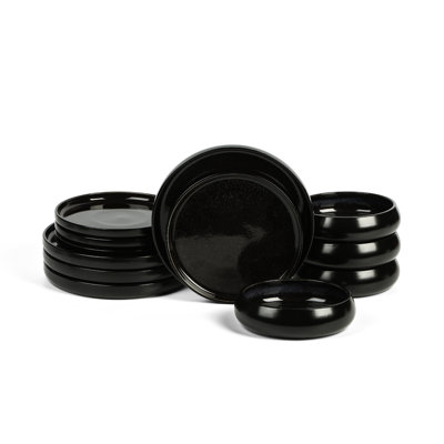 Stone Lain Lagoon 12-Piece Dinnerware Set Stoneware