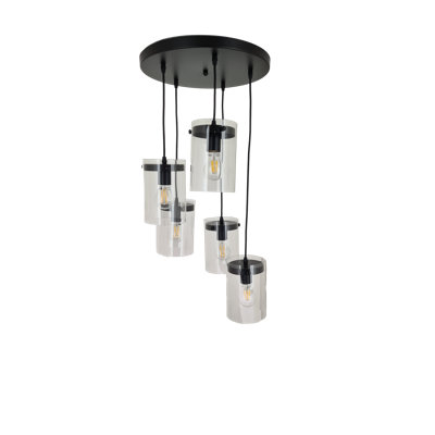 Luminaire suspendu cylindrique à 5 lumières Lambrecht
