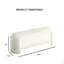 Banc de style contemporain avec compartiment de rangement intégré et salon blanc