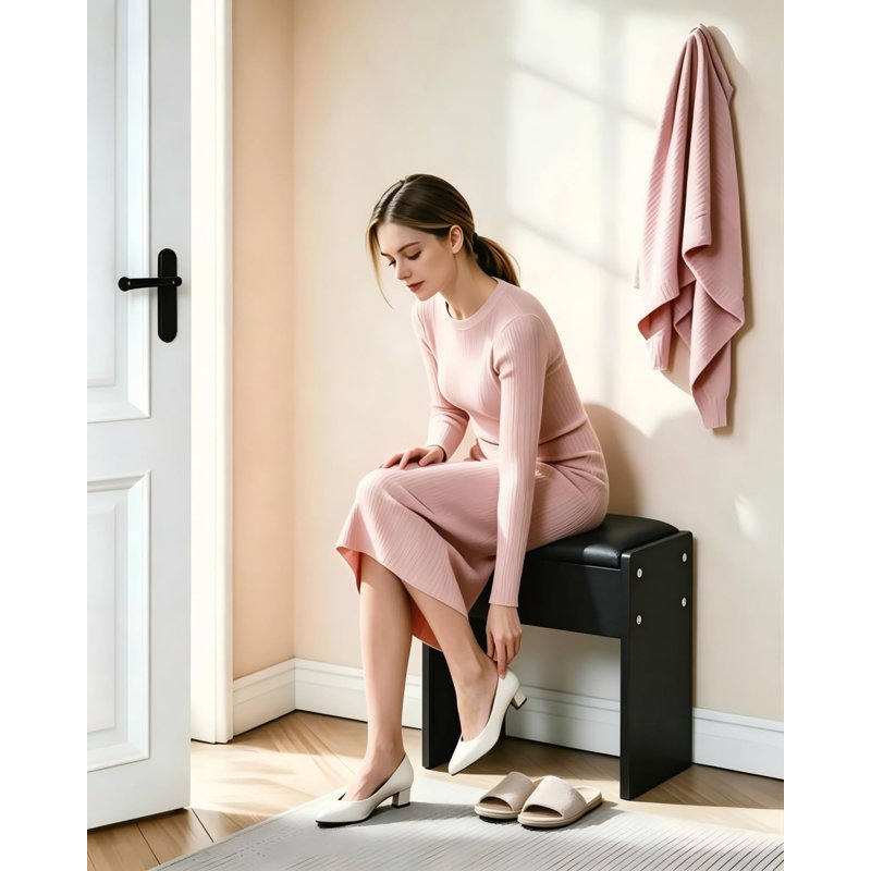 Accent Stool, Black
