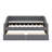 Modern Upholstered Daybed Featuring Two Drawers and Durable Wood Slat Support