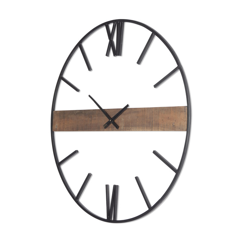 Roman Metal Analog Wall Clock