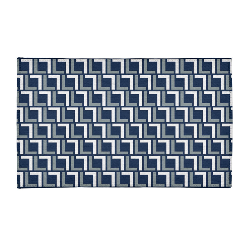 Geometric Indoor Rug, Rectangle 4' x 6'
