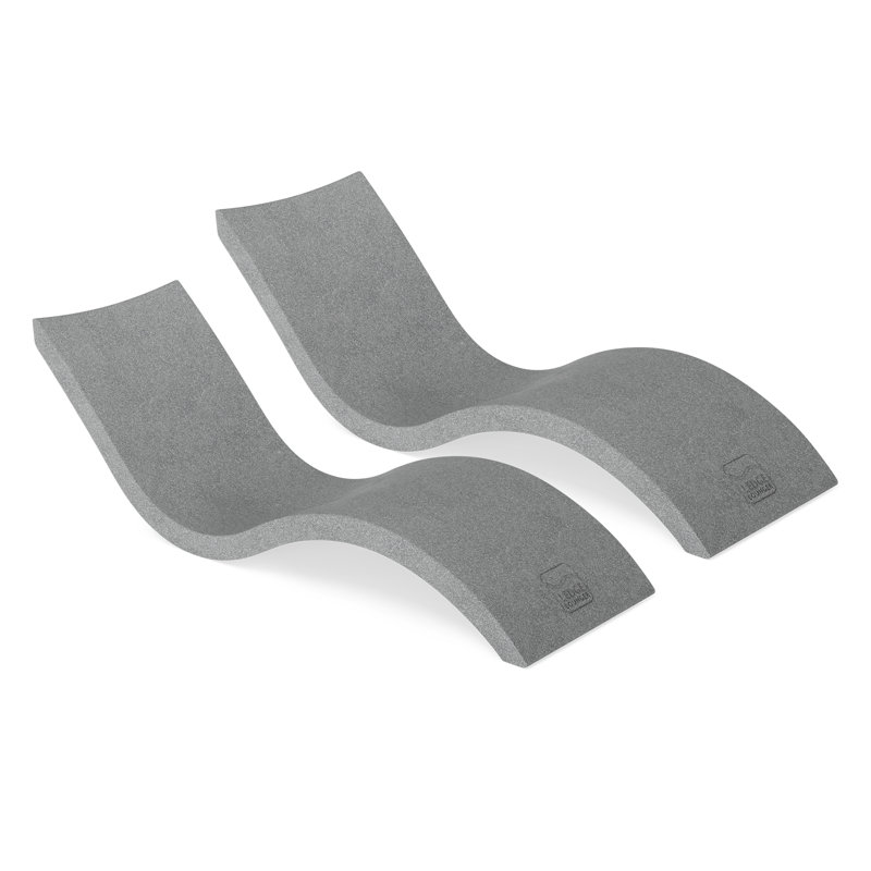 Ledge Lounger Signature In Pool Chaise Lounge (2), Gray