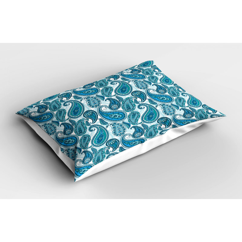Flowers Polyester Paisley Sham Set, King