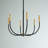 6 - Light Steel Dimmable Chandelier-541383663