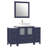  54" Single Bathroom Vanity Set with Mirror-62326213