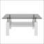 Table basse moderne moderne avec plateau en verre trempé et panneau de fibres à densité moyenne, parfaite pour les salons élégants-134270114-134270115