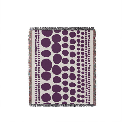 Ajani Circles Cotton Throw Blanket