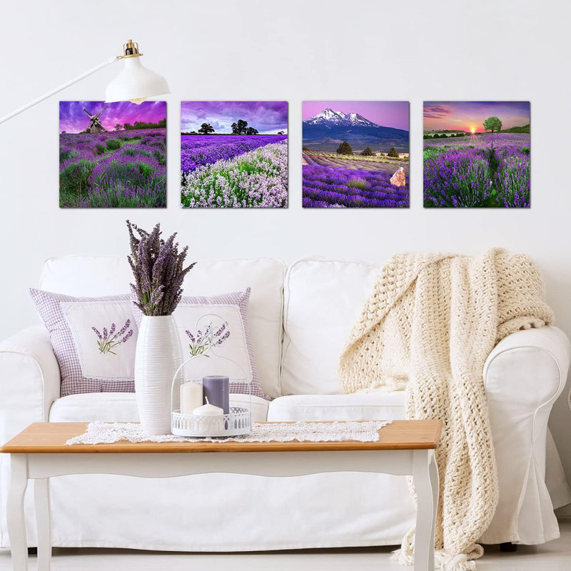 4 Piece Wrapped Canvas Wall Art