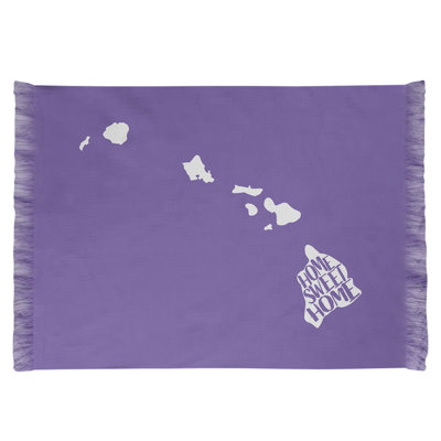 Tapis de la surface mauve hawaii