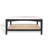 Manuia Square Glass And Linen Coffee Table