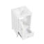 Meuble-lavabo de 20 po avec lavabo, armoire de salle de bain avec porte à fermeture douce, support de rangement et tiroir, blanc-1976220364