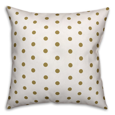 Polka Dots Reversible Throw Pillow