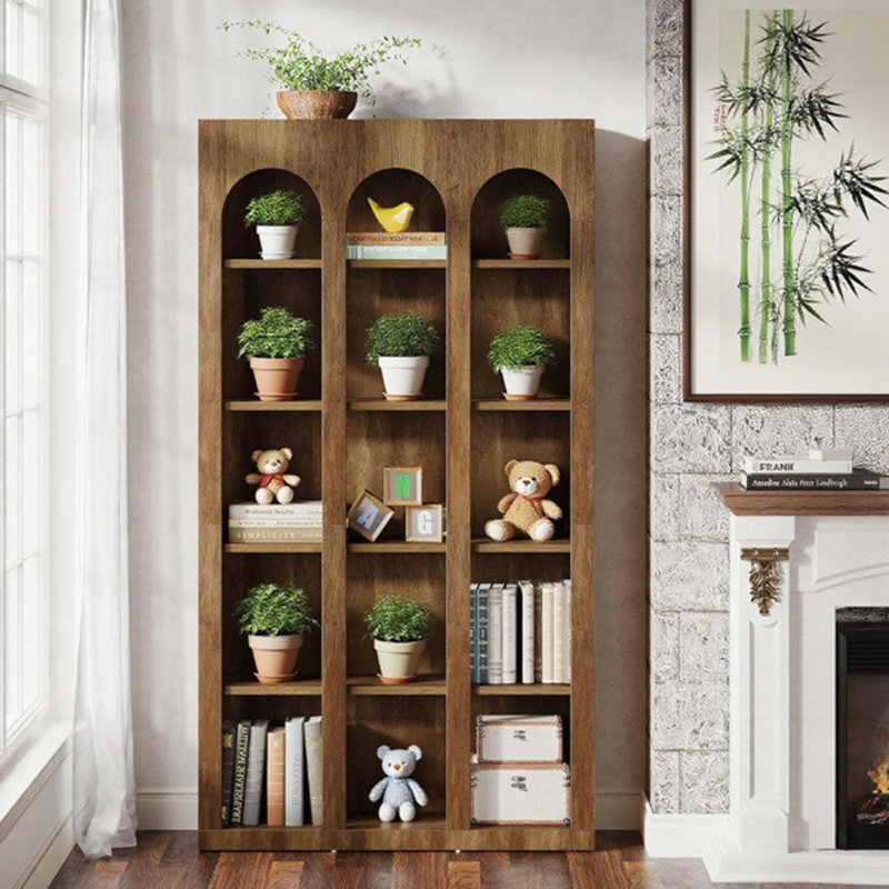 Bookcase with 4 Shelf, Brown