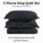 Microfiber Embossed Oversized Modern & Contemporary Bedspread Set With Shams-124114358-124114352