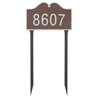 Enseigne d’adresse pour pelouse sur 1 ligne hillsdale