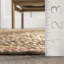 Tapis beige / brun en jute tressé à la main Sassone-440085152