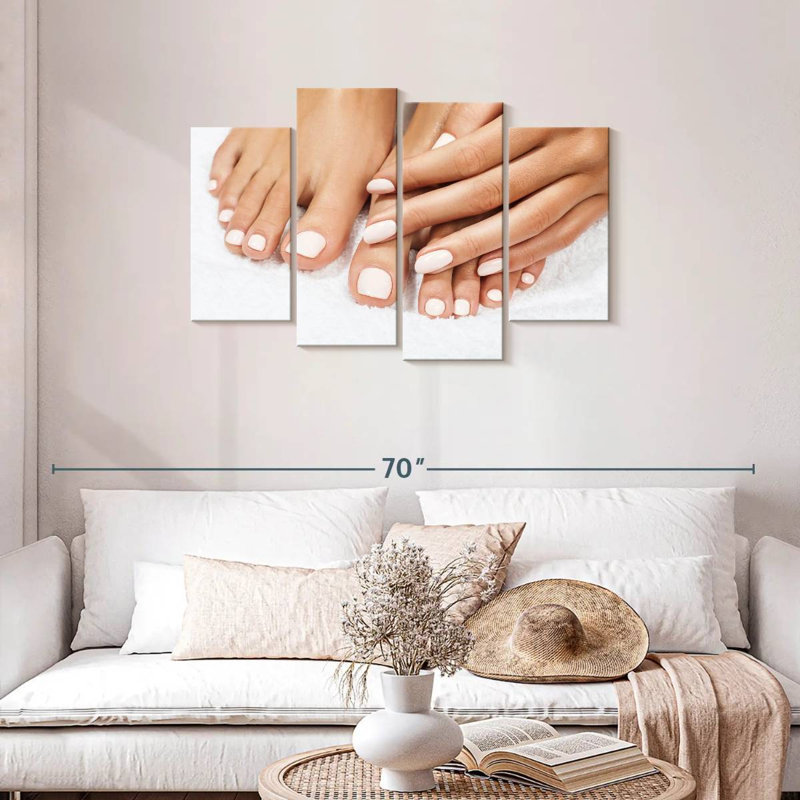 Shuttleworth Clean White Nails, 27" H x 43" W
