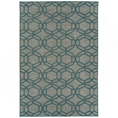 Tapis rectangulaire 2 pi x 3 pi contemporain, transitionnel, géométrique, texturé, haut et bas