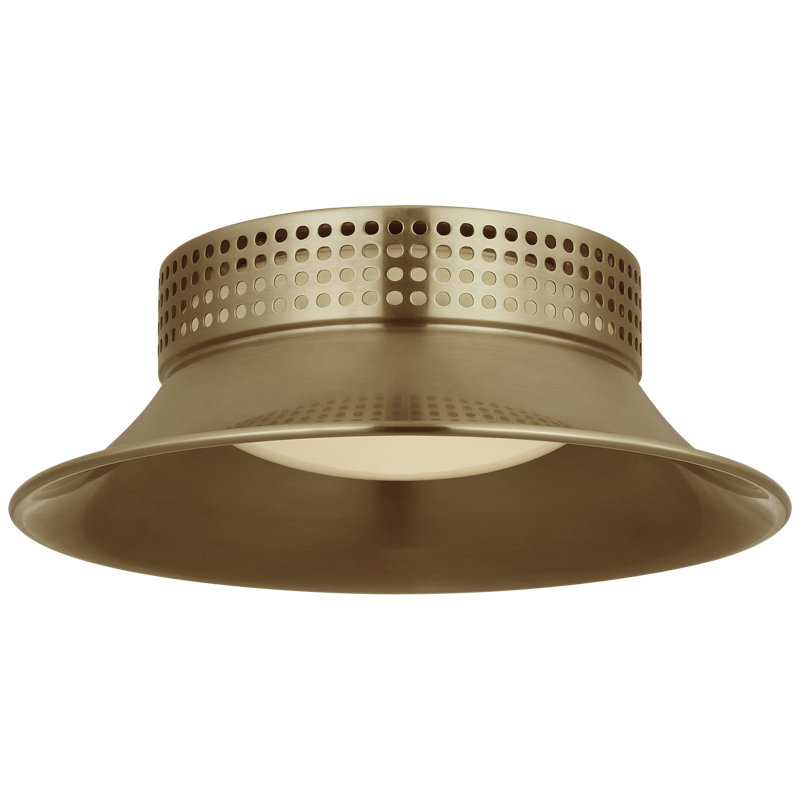 Kelly Wearstler 1 - Light LED Flush Mount, Antique-Burnished Brass