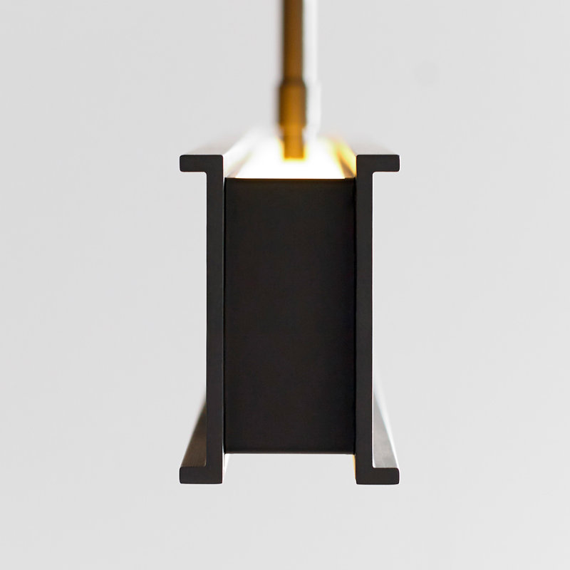 I-Beam 1 - Light LED Pendant, Nightshade Black