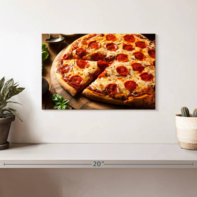Yerlin, pizza Pepperoni fraîche, H 8 po x l 12 po