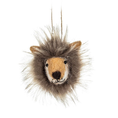 Ornement suspendu tête de lion
