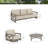Marindo 5 Person Aluminum Patio Conversation Set With Swivel Lounge Chairs And Sunbrella® Cushions