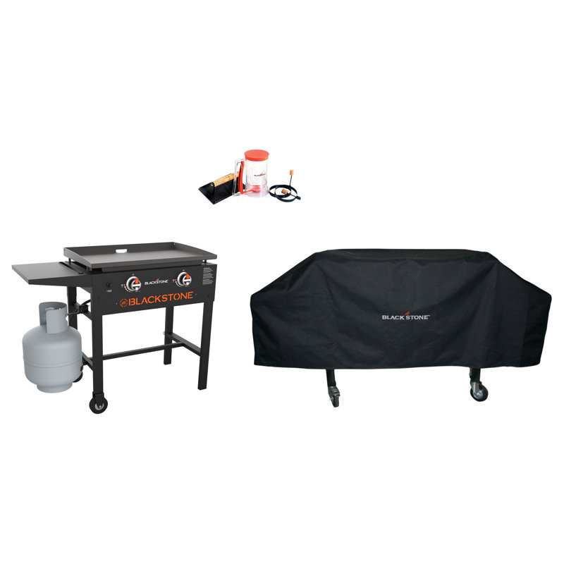Blackstone 2-Burner Liquid Propane 34000 BTU Gas Grill 3 Piece Set