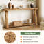 Console en bois massif de 63 po-1975350881