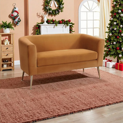 Causeuse en velours Minimalist
