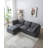 Kellan Modern L-Shaped Sectional Sofa with Convertible Ottoman-113300186