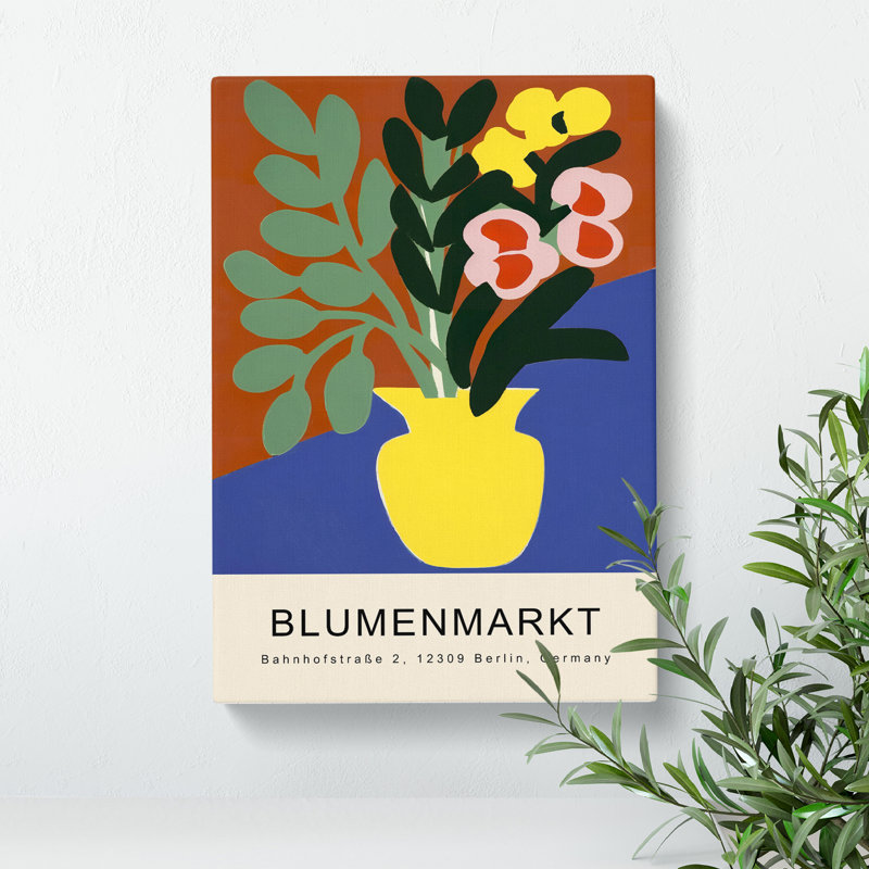XMKTMKT-124 Berlin Flower Market Exhibition No.4 - Wrapped Canvas Print