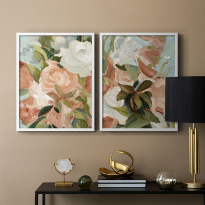 Bouquet Scatter III - reproduction encadrée de qualité supérieure - prête à être accrochée - aucun clou requis - aucun clou requis