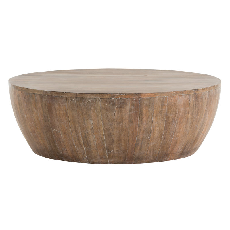 Jacob Solid Wood Cocktail Table, 12" H x 35.5" W x 35.5" D