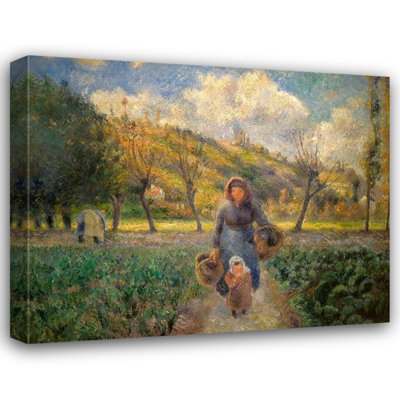 Art sur toile tendue par Red Barrel Studio® Pissarro, Camille Gallery: In the Potager