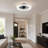 20in Modern Crystal LED Ceiling Fan Light