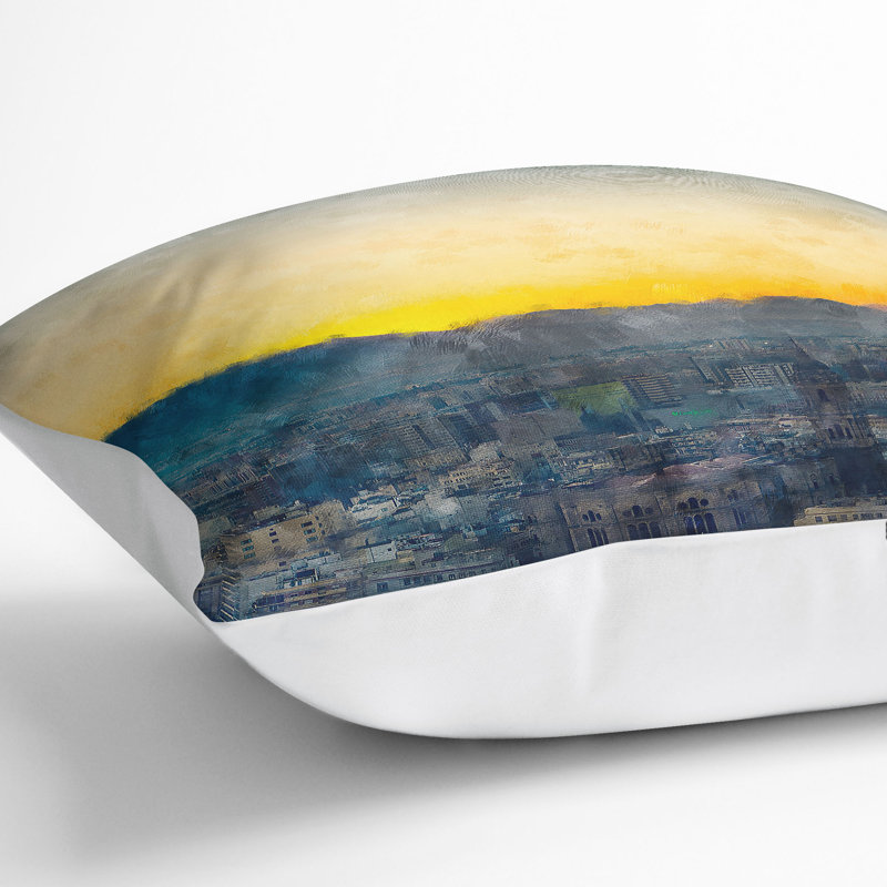 Square Cushion, 55cm H x 55cm W x 20cm D, White