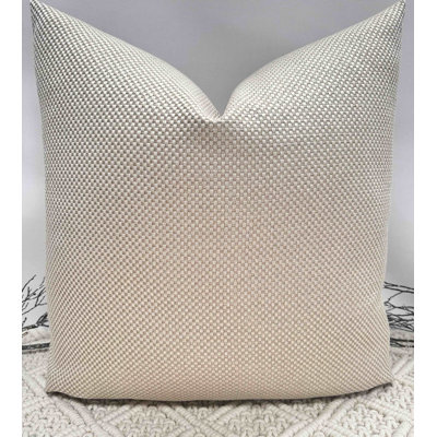 Abstract Beige Square Cushion Cover