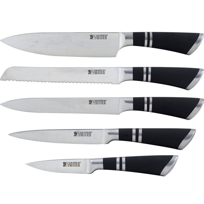 Sabatier Maison 6 Piece Stainless Steel Knife Block Set