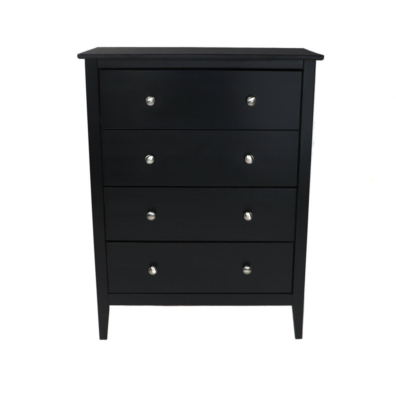 Commode en bois massif 4 tiroirs Daniel