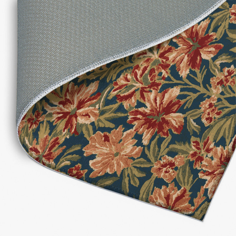 Botanical Brown Indoor and Outdoor Area Rug, Rectangle 8' x 10'