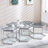 Jemily Glass Top Coffee Table-834708890