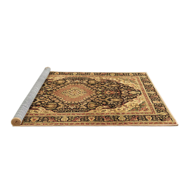 Tapis brun traditionnel Traditional 4497, Carré 8 pi