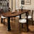 Walnut Rectangular Solid Wood Dining Table-1832295833