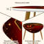 Ensemble de 2 tables basses gigognes Triangle