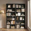 Bibliothèque standard de 180 cm (H) x 58 cm (L), tablette de rangement robuste pour chambre, salon, bureau à domicile-1535958557