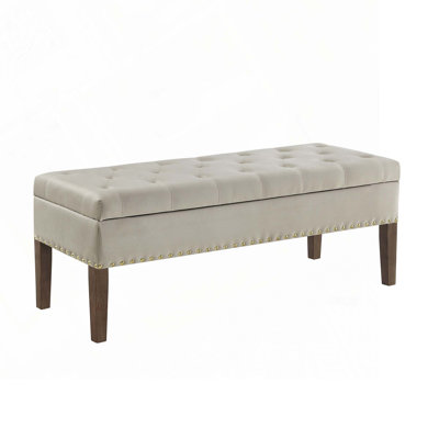 Banc capitonné avec rangement