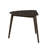 Roxy Corner Dining Table, 35 Inch Triangular Shape, Walnut Brown Wood